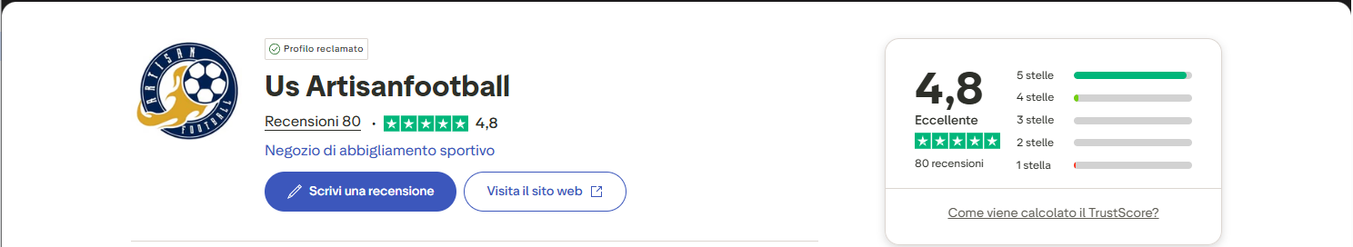 Read our Trustpilot reviews – ArtisanFootball Trustpilot online reviews – ArtisanFootball